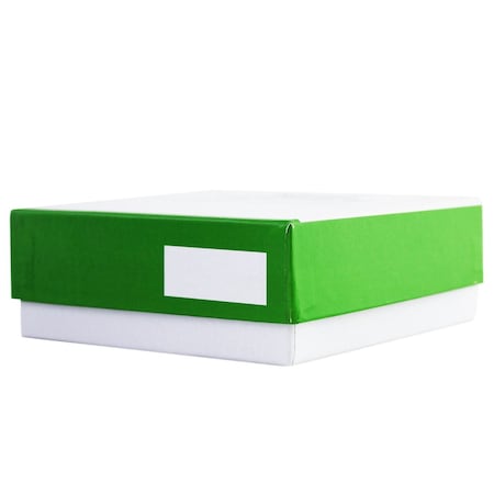 Cole Parmer Colored Micro-Tube Freezer Box, Green 181058-G